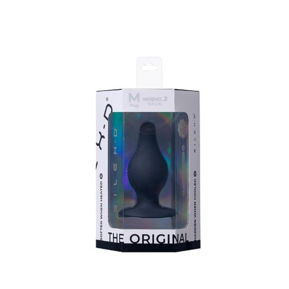 Анальная пробка двойной плотности SILEXD Thermo Reactive черная, Medium sexstyle | Зображення 5