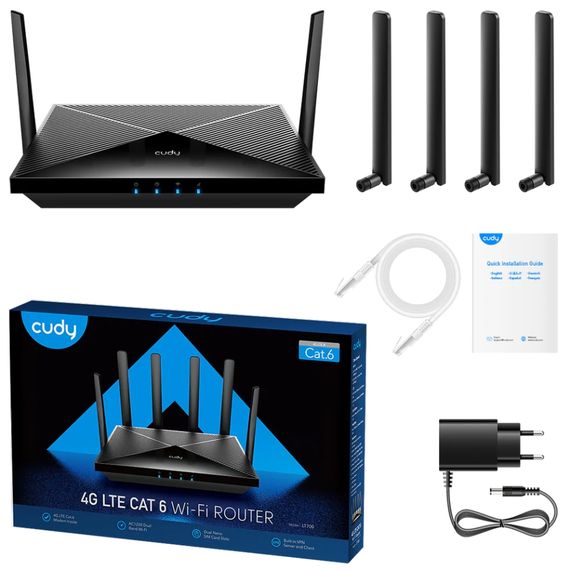 Маршрутизатор Cudy LT700, AC1200 Wi-Fi 4G LTE-Cat6 Gigabit Router | Зображення 4