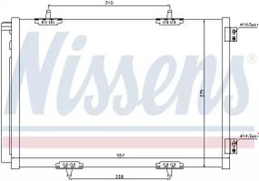 Радіатор, конденсор кондиціонера VAUXHALL CROSSLAND, OPEL CROSSLAND, NISSENS (940055)