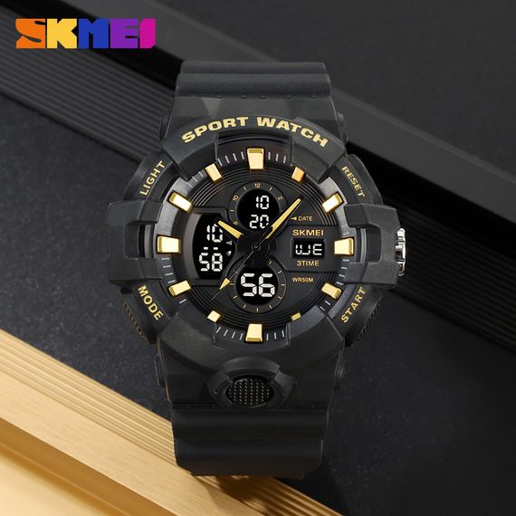 Чоловічий годинник Skmei 2117BKGD Gold | Зображення 3