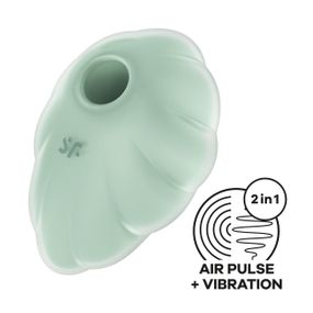 Вакуумный стимулятор с вибрацией Satisfyer Cloud Dancer Mint Sex Aura