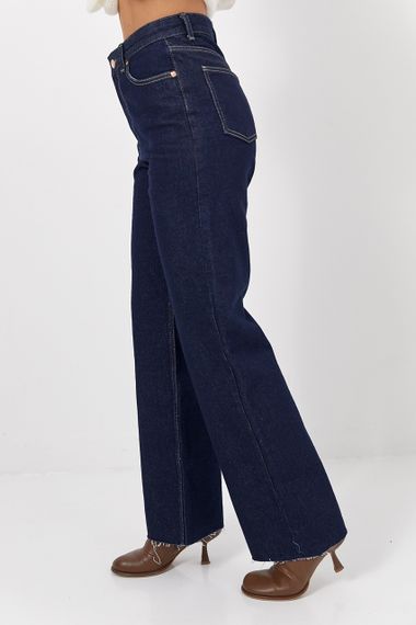 Жіночі джинси Zara Wide Leg - темно-синій цвет, 38р (є розміри) | Зображення 4