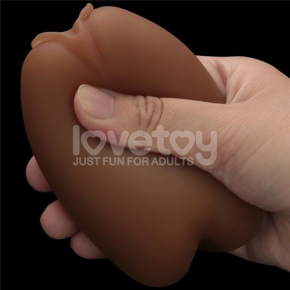 Подвійний мастурбатор вагіна анус SLIDER DOUBLE-ENDED Brown | Зображення 3