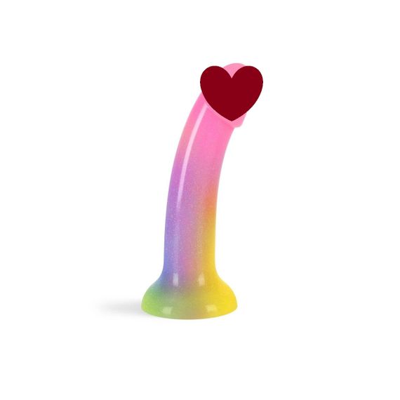 Дилдо з градієнтом та блискітками Love To Love Dildolls — Stargazer, ультрам’який Sex Aura