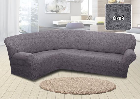 Жакардовий чохол на кутовий диван Volna без спідниці | Зображення 1