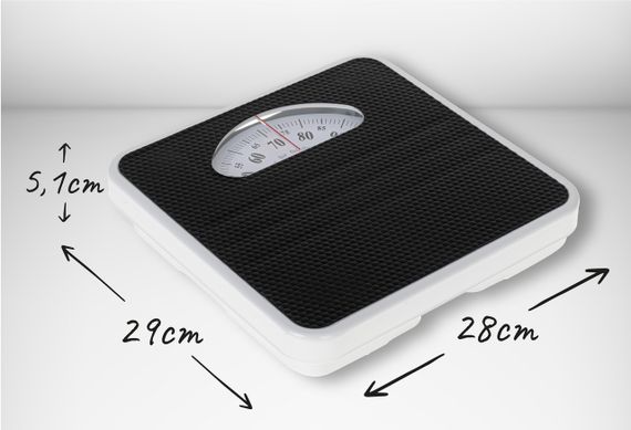 Ваги підлогові механічні Adler AD 8179 чорні до 136 кг з класичною аналоговою шкалою | Зображення 4