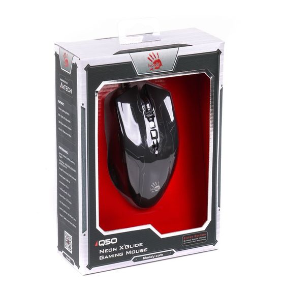 Миша ігрова A4-Tech Bloody Q50, з підсвічуванням, USB | Зображення 3