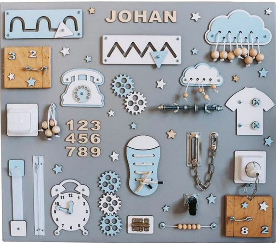 Развивающая игрушка Бизиборд TG173981888, 70х60 см, Голубой | Зображення 2