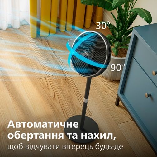 Вентилятор для підлоги Philips CX3550/01 48 Вт чорний | Зображення 3