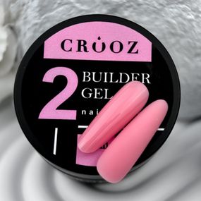 Гель для нарощення нігтів Crooz Builder gel 02 (тепло-рожевий) 15мл