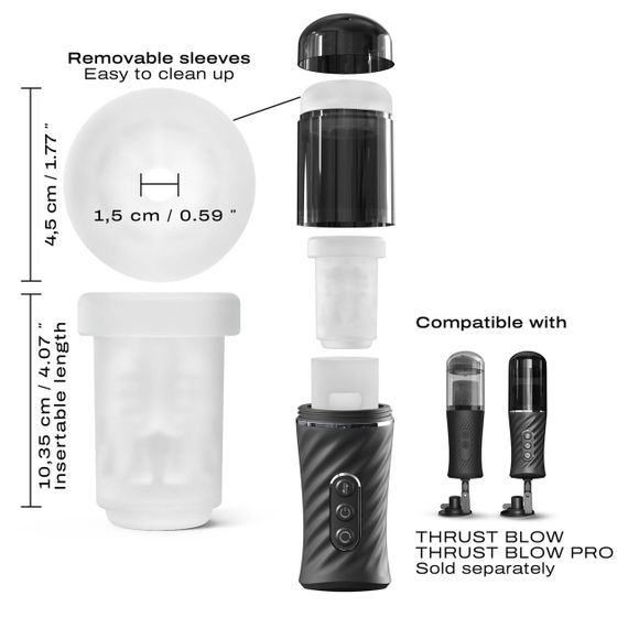 Рукав для мастурбатора Dorcel THRUST BLOW PUREJOY Sex Aura | Зображення 3