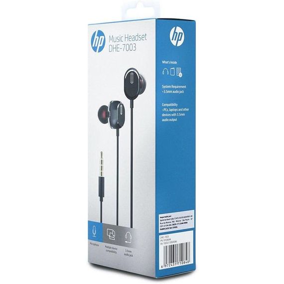 Гарнітура HP DHE-7003 3,5 мм Volume Control Black | Зображення 2