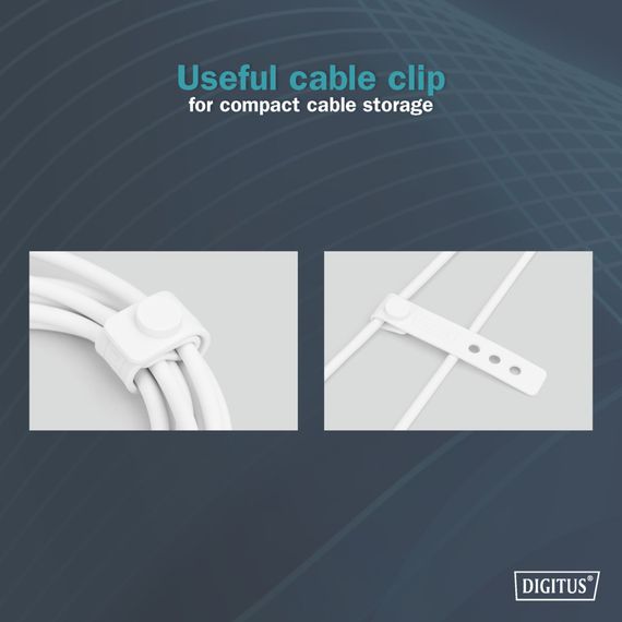 Дата кабель USB 2.0 AM to Lightning 2.0m 12W white Digitus (AK-600108-020-W) | Зображення 8