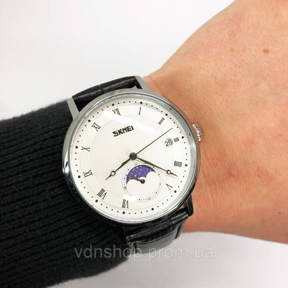 Оригинальные мужские часы SKMEI 9308SIBK, Оригинальные брендовые часы для мужчины UZ-15 | Зображення 6