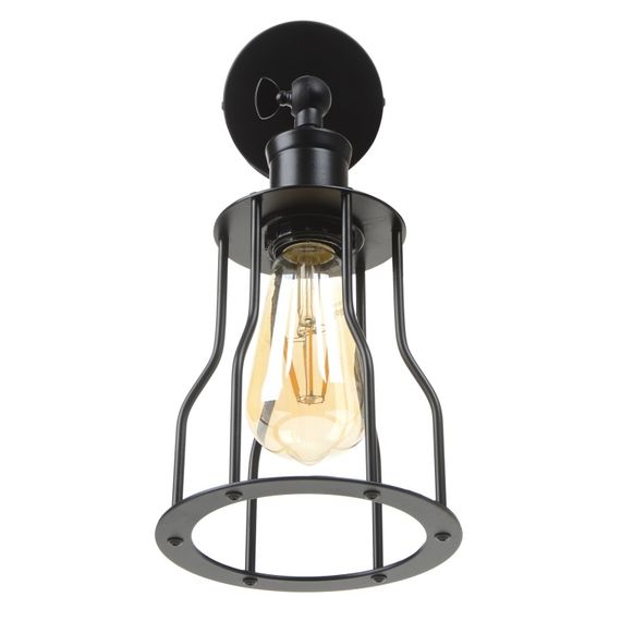 Бра настенное накладное лофт BL-277W/1 Е27 BK | Зображення 4