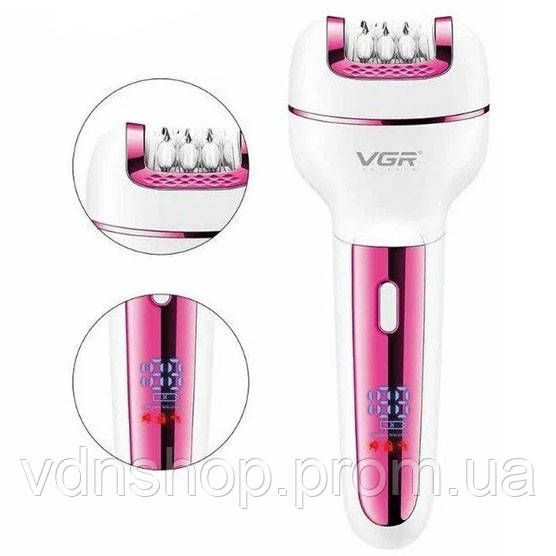 Эпилятор эпилятор электробритва VGR V-732, Женский триммер для интимных зон, Депилятор женский 3в1 LT-38 | Зображення 5