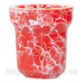 >Чаша для кальяна Solaris Eva Red and White