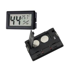 Термометр-гігрометр кімнатний на батарейках WSD-12A Чорний