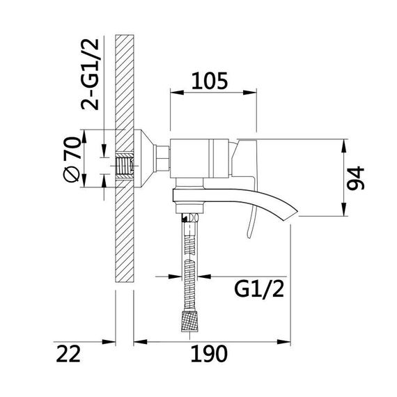 Смеситель для ванны Qtap Swan Cascada с поворотным изливом (c душевым гарнитуром) QTSWA260CRW45569 Chrome/White | Зображення 1