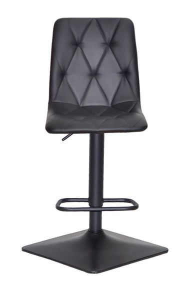 Барний стілець Fred Bar 4-BK-Base, чорна квадратна опора, регулювання висоти сидіння, м'яка оббивка екошкіра колір чорний | Зображення 7