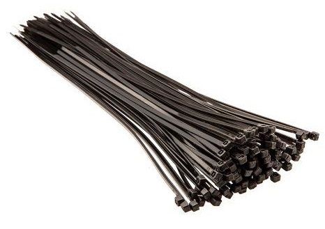 Хомут-стяжка Top Tools, черный, 3.6x300 мм, пластик, 100 шт. (44E960)
