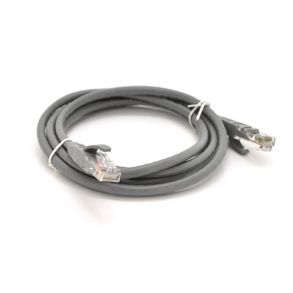 Патч-корд литой VEGGIEG,CCA,UTP,RJ45,Cat.5e,1.5m,серый