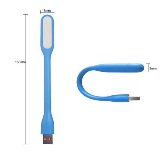 Ліхтарик USB гнучкий фіолетовий | Зображення 4