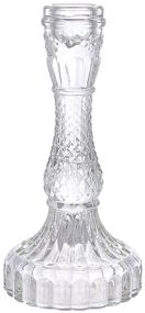 Набір 12 скляних свічників "Crystal Glass" 17см
