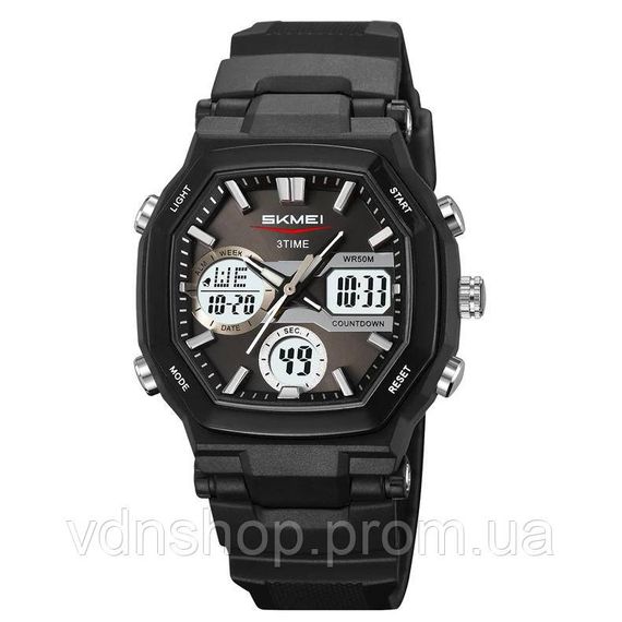 Годинники для модного чоловіка SKMEI 2389BK, Чоловічі годинники на ланцюжку на подарунок IT-50 | Зображення 1