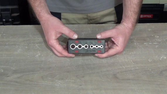 Шаблон для сверления отверстий 4, 5, 6, 8, 10, 12 мм ABS YATO YT-39700 | Зображення 4