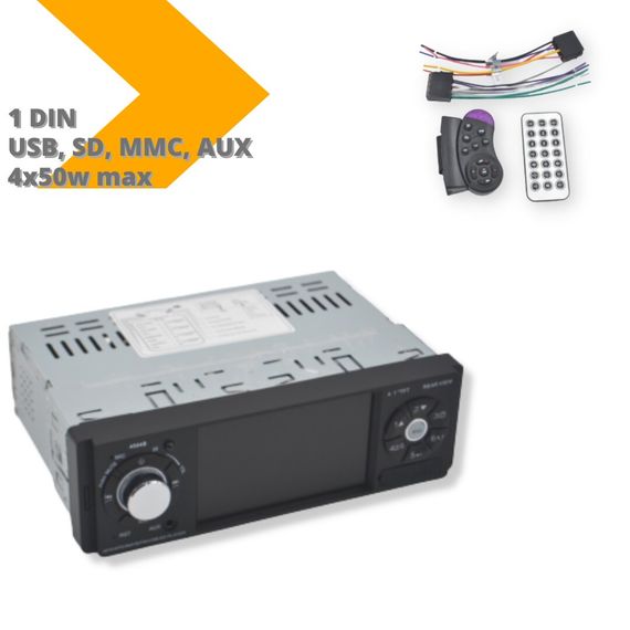 Автомагнитола 4504 MP Bluetooth AV-in инфракрасный пульт экран 4.1" черный (4504_912) | Зображення 3
