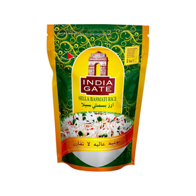 Рис басматі пропарений Sella  1 кг India Gate 690225108324
