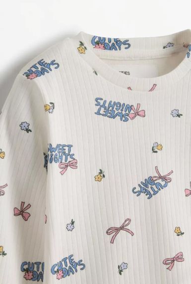 Дитяча піжама для дівчинки Lefties 98 см Біла (26081837B) | Зображення 5