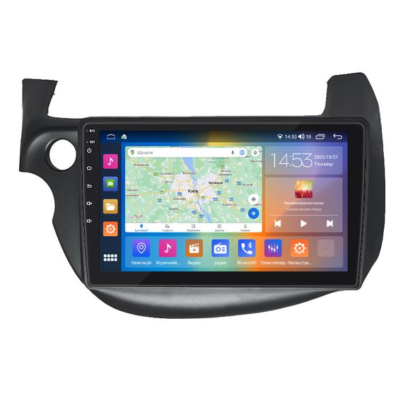 Штатна магнітола 10" Lesko для Honda Jazz II 2008-2010 2/32Gb CarPlay 4G Wi-Fi GPS Prime 8 ядер Хонда