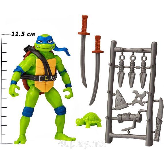 Фигурка Черепашки-ниндзя Леонардо 11,5 см Teenage Mutant Ninja Turtles Mayhem 4.5” Leonardo TMNT Оригинал
