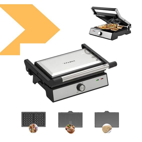 Електричний гриль 3в1 Антипригарне покриття XPRO SK-08092-3 (45390-SK-08092-3_1409) | Зображення 4