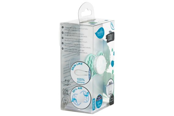Пустышка симметрическая Nuvita NV7065 Air55 Cool 0m+ &quot;I LOVE MUM&quot; мятная (NV7065SG) | Зображення 3