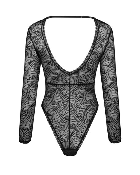 Боди с длинными рукавами Obsessive Merlys Черный M/L | Зображення 5