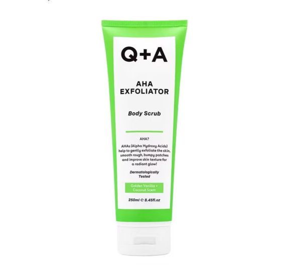 Q+A — AHA Exfoliator Body Scrub — Скраб для тіла з AHA-кислотами — 250ml