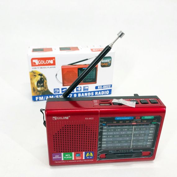 Аналоговый радиоприемник с хорошим звуком MP3, Приемник фм радио, Радиоприемник фм ретро на батарейках OC-99 | Зображення 4