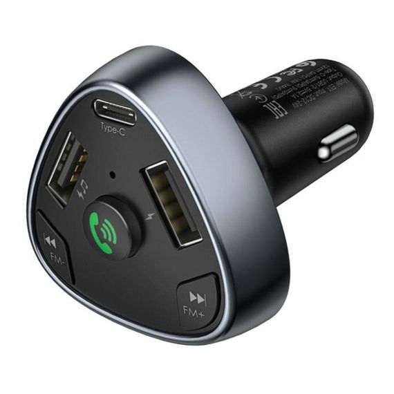 АЗП з FM-модулятором HOCO E51 Road treasure car BT FM transmitter Black | Зображення 4