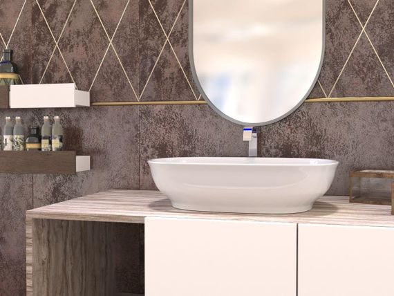 Умивальник накладний Redokss San DIONA 60cм | Зображення 1