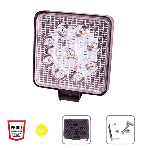 Фара робочого світла WLP-27S1S2 SPOT 9Led*3W /10-30V/27W/6000K | Зображення 3