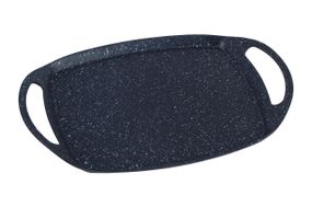 Плита-гриль антипригарная Kamille - 360 x 235 мм Black Marble (4109)
