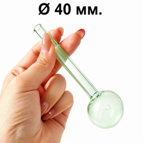 Стеклянная трубка Globe Long Oil Green