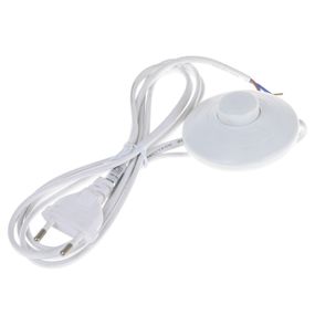 Шнур с круглым выключателем P-2S white 1,8m