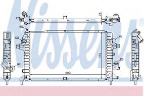 Радіатор охолодження OPEL ASTRA H (04-) 1.3-1.9CDTi (вир-во Nissens) NISSENS 63029A на OPEL ASTRA H Van (L70)