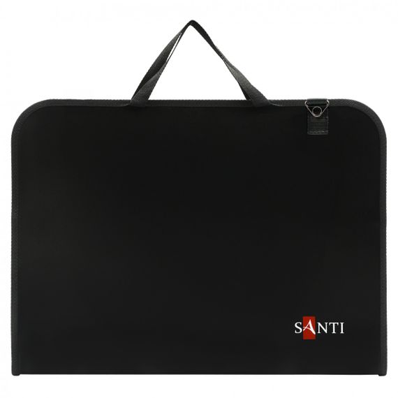Папка-портфель для ескізів А3 Santi Black 492282 49.7х37х3 см
