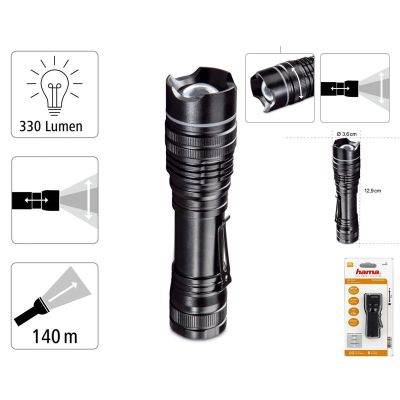 Фонарь Hama PRO 3 LED L330 Black (00136672) | Зображення 1