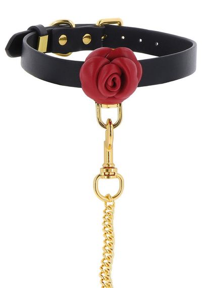 Нашийник з повідцем Taboom Wild Roses Collar & Leash з декоративними трояндами Sex Aura | Зображення 4